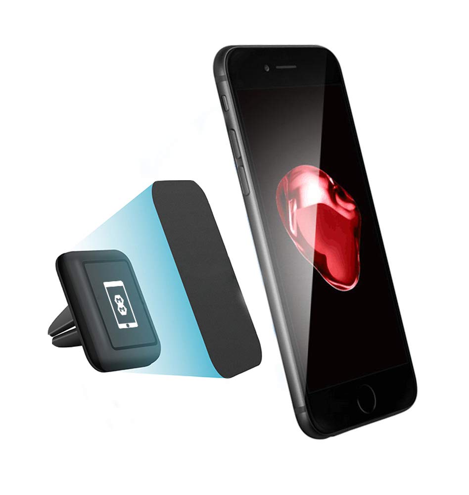 Mega Mount Magnetic Car Phone Holder Air Vent with 2 Metal Plates - 360° Rotation and Case Friendly Mobile Phone Holder for Car - Compatible for all Phones like iPhone Samsung Google Oneplus and Other