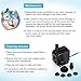 PetOde 400 GPH (1500/H, 25W, 115V) Submersible Water Pump Ultra Quiet Sump Pumps for Pond, Aquarium, Fish Tank Fountain, Hydroponics Statuary Water Pumps with 8.2ft Power Cord