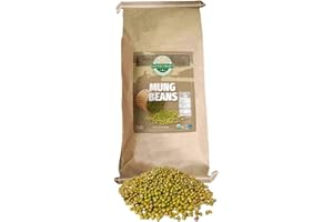 Mountain High Organics - 25 lbs, Certified Organic Dried Mung Beans, Non GMO, Vegan, Sproutable Whole Dried Moong Dal Beans, Plant Protein & Fiber