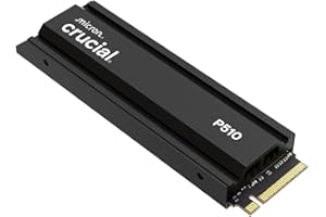 Crucial P510 PCIe Gen5 NVMe 2TB SSD with Heatsink, Up to 10,000MB/s, TLC NAND, Laptop & Desktop (PC) Compatible, for Gamers &