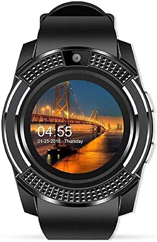 Glamary Mobile Smartwatch with in-Build Camera Supporting 3G/4G SIM for Samsung, Xiaomi Mi, Oppo, ViVo, Moto, HTC, Lenovo Phones (Black)