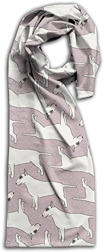 Vintage Bull Terrier Pattern Winter Scarf Print Warm