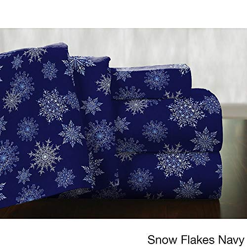 California King Pointehaven Flannel Deep Pocket Set with Oversized Flat Sheet FP175CFRI Fair