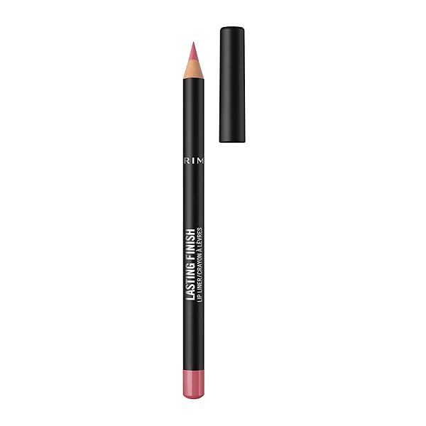 RIMMEL LASTING FINISH 8HR SOFT LIP LINER PENCIL – VIBRANT, BLENDABLE FORMULA TO LOCK LIPSTICK IN PLACE FOR 8 HOURS – 120 PINK CANDY, .04OZ,PACK OF 1