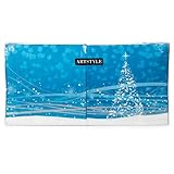 ArtStyle Blue Holiday Glimmer 13”x13” Napkins, 200ct.