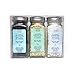 Mediterranean Sea Salt Trio - Natural salt crystals from Cyprus. Sample artisan white flake, black flake and lemon infused salts.