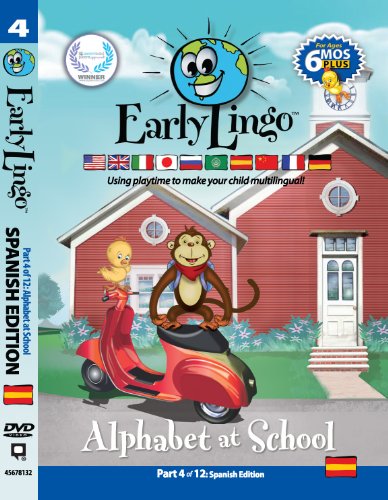 Early Lingo Alphabet at School DVD (Part 4 Spanish)