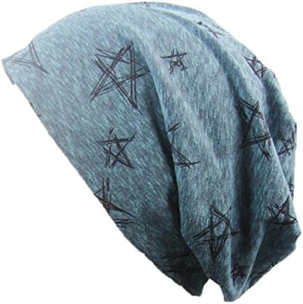 Unisex Mens Womens Grey Jersey Beanie Spring Cap Summer Cap Long Thin Beanies Slouch Hats By Quistal
