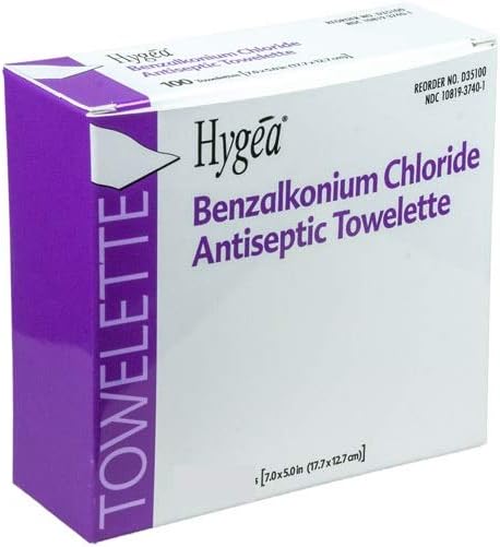 Towelette Foaml Ob Hygea 100Ea/Bx 10Bx/Cs