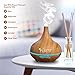 PUREST NATURALS 300ml Essential Oil Oils Diffuser Ultrasonic Cool Mist Aroma Humidifier - Whisper Quiet Large Aromatherapy Air Purifier for Home Office Bedroom Living Room Yoga (ENGRAIN)