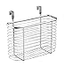 YBM HOME Ybmhome Over The Cabinet Door Kitchen Storage Organizer Holder Basket Pantry Caddy Wrap Rack for Sandwich Bags, Cleaning Supplies - Chrome 2234 (1, Medium)