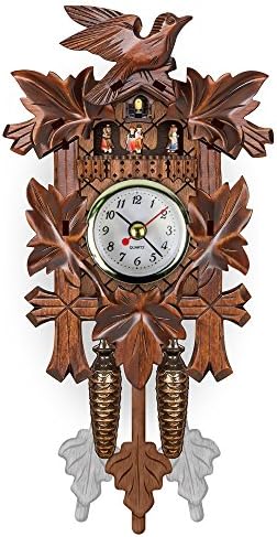 Mini Wall Cuckoo Clock Classical Bird Time Bell Vintage Watch Decorations Home Art