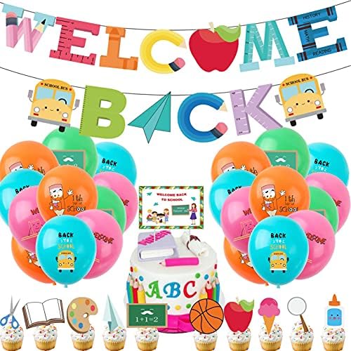 39 Pieces Back To School Decorations Including Banner Latex Balloons 39 pieces back to school decorations including banner latex balloons
