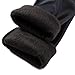 Hiigoo Girls Black Elasticity Faux Leather Pants Kids Thick Leggings Warmth Trousers For 2-14 Years Old Children (Black,150)