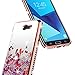 Galaxy J7 Sky Pro Case, J7 Prime /J7 V /J7 Perx/Halo /J7 2017 (J727) w/[Tempered Glass Screen Protector], NageBee Glitter Liquid Quicksand Diamond Electroplate Cute Case -Rose Gold