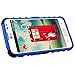 NECALON Fosmon [Rugged] LG Realm Case - HYBO-Ragged Heavy Duty Hybrid Protective Cover with Kickstand (Blue)