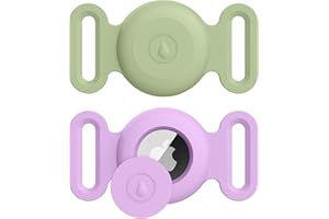 2-Pack for AirTag Holder Compatible with Apple AirTag,Pet Silicone Protective Cat Dog Collar for Airtags Holder,GPS Tracker C