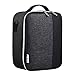 Lunch Bag, KOSOX Original Collapsible Multilayer Thermal Insulated Oxford Lunch Box, Waterproof Cooler Tote for Women Men Diet Management Travel Picnic School (Black Gray)