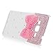 Galaxy Grand Prime Case,Samsung G530H Case - Mavis's Diary 3D Handmade Bling Cute Pink Bow with Shiny Crystal Sparkle Diamonds Gems Lovely Clear Cover Hard PC Case for Samsung Galaxy Grand Prime G530