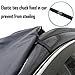 Big Ant Windshield Snow Cover, Magnetic Elastic Hooks Fixed Four Wheels & Reflective Warning Bar on Mirror Covers - Ice Sun Frost and Wind Proof in All Weather, Fit for Most Vehicle