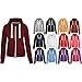 Fashion Wardrobe Womens Plain Hoodie Ladies Hooded Zip Zipper Top Sweat Shirt Jacket Coat Sweater (USA 8 / UK 10 (Medium), Wine)