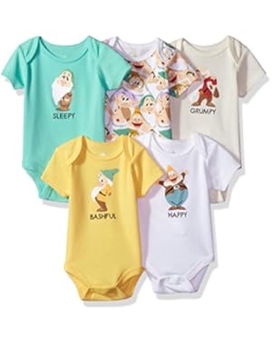 Baby Boys’ Snow White Dwarves 5-Pack Bodysuit