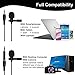 Lavalier Lapel Microphone,Omnidirectional Condenser Microphone Recording Clip-On for Computer PC Macbook iPhone iPod iPad Samsung All Smartphones,Perfect for Interviews,Skype,Audio Video Recording