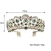 Baroque Royal Queen Gold Wedding Crown Crystal Princess Tiara Headbands for Women Bridal Party Birthday Headpieces (Green)