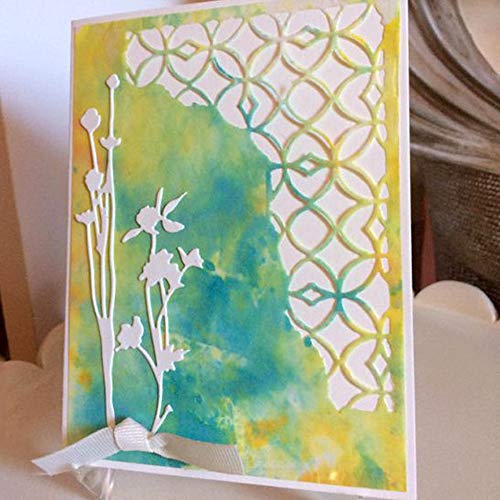 3 Pack Metallic Cutting Dies,3D Embossing Die Stencil Mould Nesting Template for DIY Scrapbooking Album Decorative Letter Paper Card Craft Making Machine,Rose/Flower/Gift Card Shape