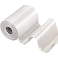 TONIFUL 4 Inch Wide White Solid Satin Ribbon 22yd Fabric Large Ribbon for Cutting Ceremony Grand Opening Chair Sashes Table Hair Car Bows Floral Sewing Craft Gift Wrapping Wedding Party Decoration