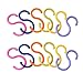 XGATML AMAHLE YIROCK Svaitend S Shaped Colorded Plastic Hooks, Multifunctional Hook for Storage Room Kitchen Bathroom (Pack of 12)