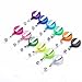 12 Pieces Retractable Badge Holders Reel with Belt Clip for Key Card Name Card Pass ID Card ,12 Colors