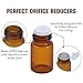 Essential Oil Bottles 2ml ( Amber Glass with Golden Lids, 36 Pack, 192 Labels, 4 Droppers by PrettyCare ) 5/8 Dram Vial Bottles for Oils, Bottles for Oils, Mixes and Samples