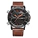 NAVIFORCE Military Watches Men Sport Chronograph with Date and Week Man Luxury Waterproof Casual Dual Display Wrist Watch