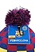 FC BARCELONA CUFFED POM POM BEANIE HAT
