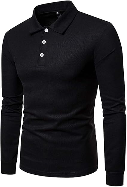 plus size long sleeve polo shirts