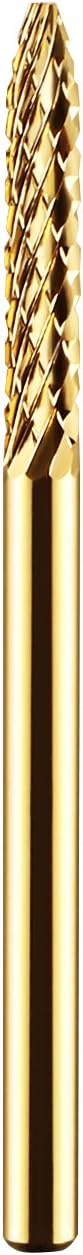 JCMASTERPremium Nail Drill Bit For Removing Residual Nail Polish or Nail Gel, Polishing Uneven Nail Surface,3/32'' Universal Size, Durable, Tungsten Steel Nail File Bit For Nail Care and Nail Design