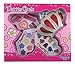 Liberty Imports Petite Girls Royal Crown Shaped Cosmetics Play Set - Fashion Makeup Kit for Kids