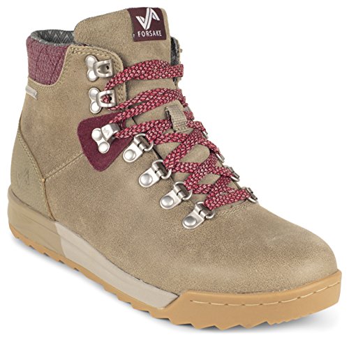 Forsake Patch - Women's Waterproof Premium Leather Hiking Boot (8, Timberwolf)