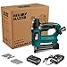 Cordless Brad Nailer, NEU MASTER NTC0023 Rechargeable Nail Gun/Staple Gun for Upholstery, Carpentry and Woodworking Projects, Including 20V Max. 2.0Ah Li-ion Battery and Charger