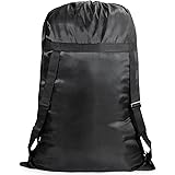 Backpack Laundry Bag with Straps, Dirty Laundry Bag for Traveling 24 x 36 Inches