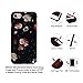 GOLINK iPhone 7 Case for Girls/iPhone 8/SE 2 Floral Case, Floral Series Slim-Fit Anti-Scratch Shock Proof Anti-Finger Print Flexible TPU Gel Case for iPhone 7/iPhone 8 - Flower Black