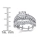 1.25 Carat Solid Sterling Silver Wedding Engagement Ring Set, Bridal Ring, with Cubic Zirconia CZ Sizes 4 to11