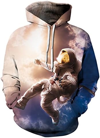 OUDNGS Men/Women Funny Hooded Hoodies 3d Print Hoody 1 L Great