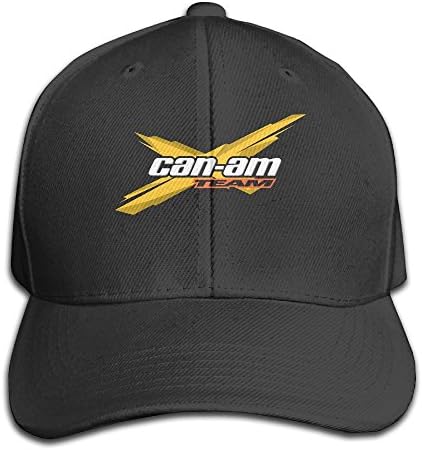 Huseki UANLA Can Am Spyder Roadster Snowmobile Adjustable Snapback Hats Baseball Caps Black