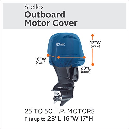 Classic Accessories Stellex Trailerable Outboard Boat Motor Cover
