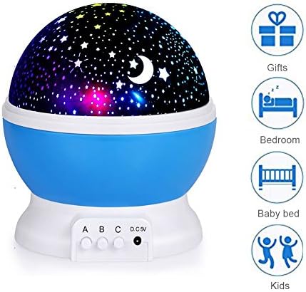 Foreverrise Baby Night light Lamp, Star Projector Rotating Star Light, Night Lights Projector for Bedroom, Festival Gifts for Women Kids, Star Light Rotating Projector, Women Kids for Christmas Gifts