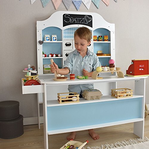 Roba-Baumann Kaufladen München aus Holz - Großer Kaufmannsladen für Kinder – Bild 8