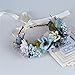 Ever Fairy Women Flower Wreath Crown Floral Wedding Garland Headband Wrist Band Set