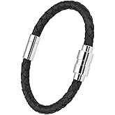 shajwo Cremation Jewelry Urn Bracelet for Ashes for Women Men Cylinder Genuine Leather Bangle Bracelet Ashes Memorial Keepsake Jewelry